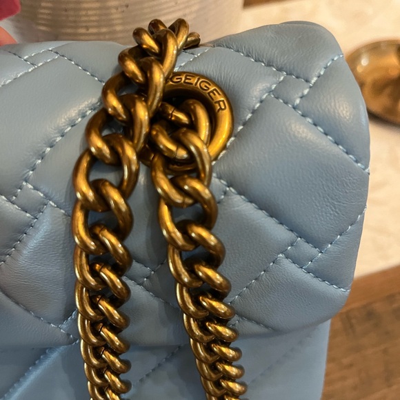 Kurt Geiger Light Blue Quilted Shoulder Bag - Picture 4 of 16